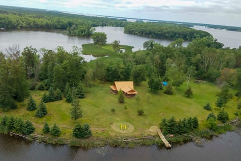 Cabin on Private Island < 6 Mi to Sand Valley Golf Haus in Petenwell Lake