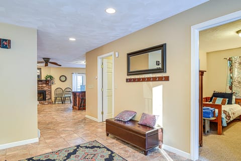 4-Season Home: Fall Colors & Fire Pit in Barnstead House in Barnstead