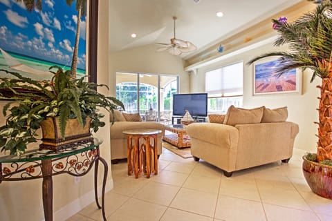 Superb Naples Home w/ Den & Private Saltwater Pool House in Naples Park