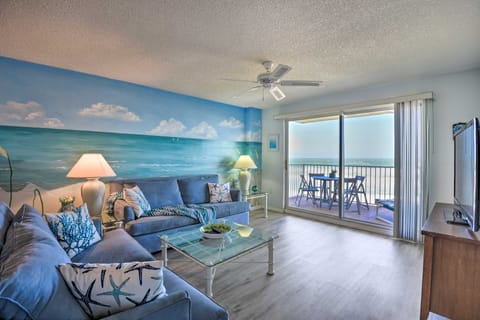 Oceanfront Retreat w/ Pool: Steps to Ormond Beach Apartment in Ormond By The Sea