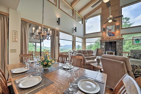 Vibrant Bryson City Home w/ Mtn Views & Deck! House in Swain County