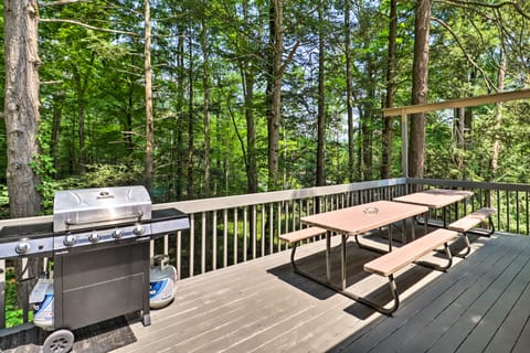 Spacious Cabin w/ Hot Tub, Game Room & Fire Pit! House in Canadensis