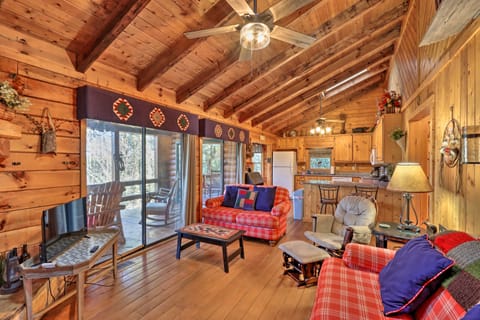 High Country Cabin w/ Fire Pit & Hot Tub! House in Mineral Bluff