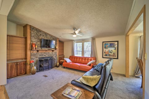 Spruce Pine Riverfront Rental: Deck + 2 Fire Pits! House in Mitchell County