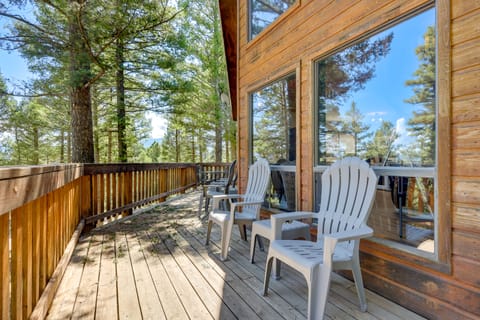 Stylish Angel Fire Cabin w/ Deck - 2 Mi to Ski Mtn House in Angel Fire