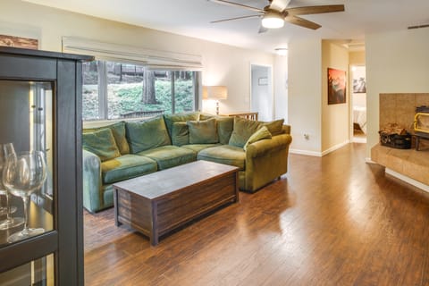 Furnished Deck: Secluded Arnold Cabin Rental! House in Arnold