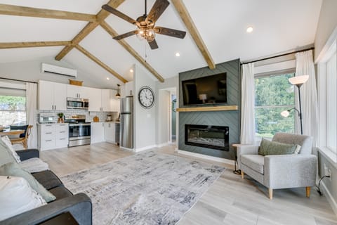 Updated + Modern Waynesville Cottage w/ Fire Pit Cottage in Lake Junaluska