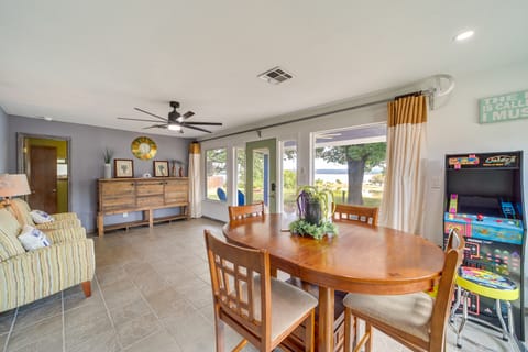 Lakefront Eufaula Cabin w/ Fire Pit & Private Dock House in Longtown