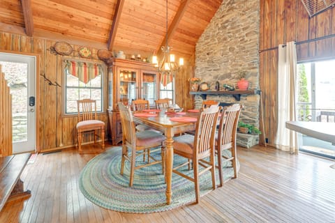 Mtn-View Home w/ Deck, Fire Pit & BBQ in Almond House in Stecoah