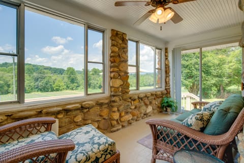 Hike + Explore: Mountain-View Escape in Candler House in Upper Hominy