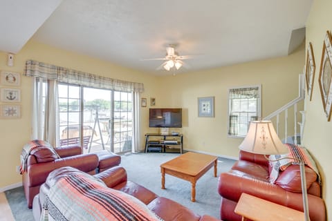 Lakefront Warsaw Home w/ Private Dock + Golf Cart House in Indiana