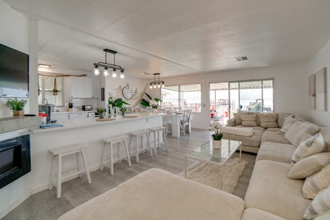 Hot Tub, Views & Dock! Playful Home on Clear Lake House in Clear Lake