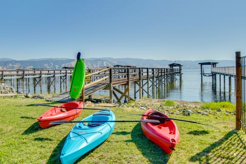 Hot Tub, Views & Dock! Playful Home on Clear Lake House in Clear Lake