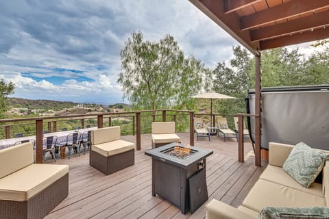 Steps to Hiking: Sanctuary in Santa Ana Mtns Villa in Southern California