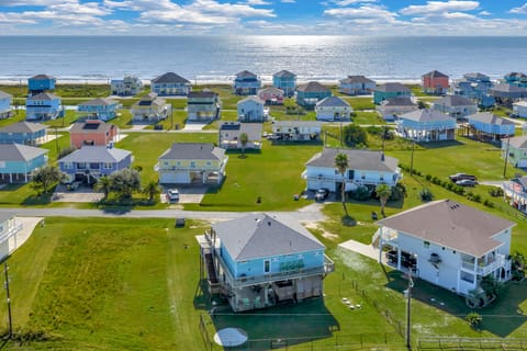 Walk to Shore: Crystal Beach Escape w/ Deck & Bar! House in Bolivar Peninsula