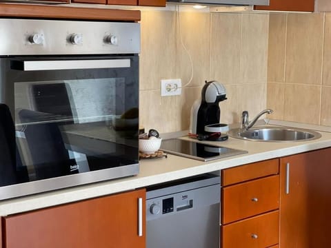 Classic Apartment | Private kitchen | Oven, stovetop, electric kettle, toaster