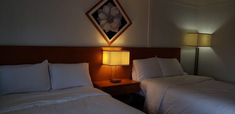 Economy Room, 2 Double Beds | 1 bedroom, individually furnished, desk, laptop workspace