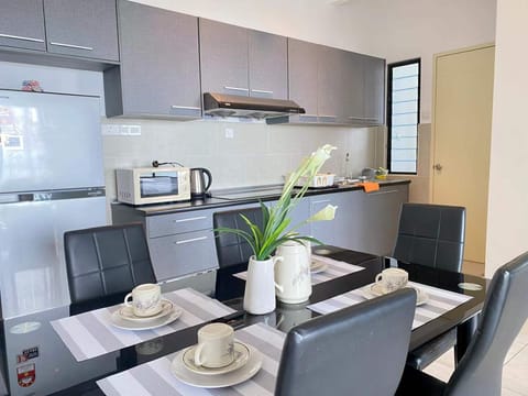 Standard Apartment, 2 Bedrooms, Balcony, Sea View | Private kitchen | Full-size fridge, microwave, dishwasher, cookware/dishes/utensils