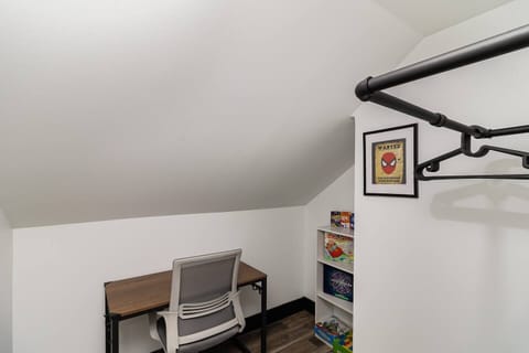 A workplace with |books||Adult games like Cards| Provided