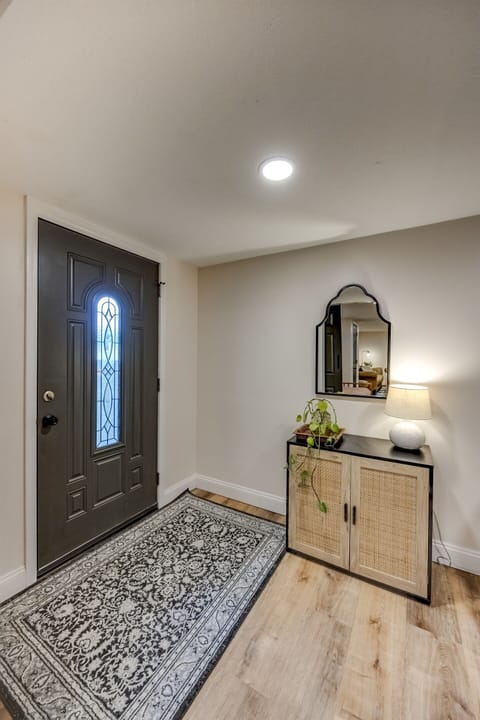 Backdoor leads directly to the fabulous back yard