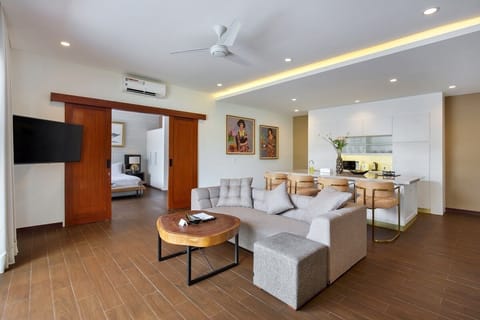 Luxury Villa | Living area | 49-inch LED TV with digital channels