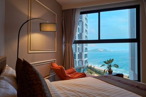 Luxury Quadruple Room, 2 Queen Beds, Non Smoking, Beach View | View from room