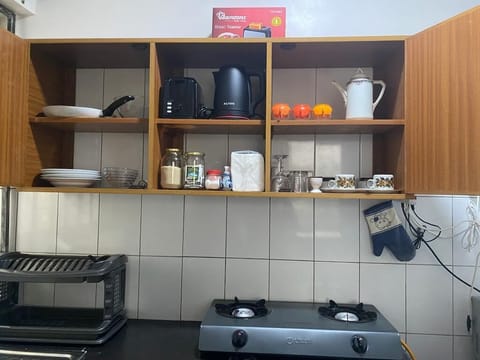 Deluxe Apartment | Private kitchen | Fridge, microwave, cookware/dishes/utensils