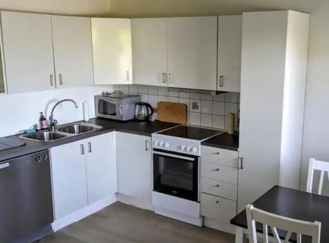 Apartment | Private kitchen | Fridge, microwave, oven, stovetop