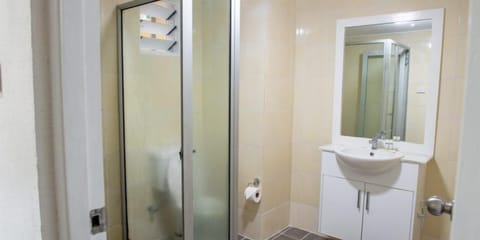Standard Double Room | Bathroom | Shower, hydromassage showerhead, free toiletries, bathrobes