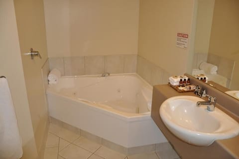 Executive Studio Suite | Bathroom | Free toiletries, hair dryer, towels, soap