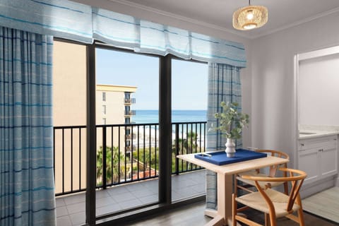 Studio, 1 King Bed (Bahama, Partial View) | Iron/ironing board, free cribs/infant beds, free WiFi, bed sheets