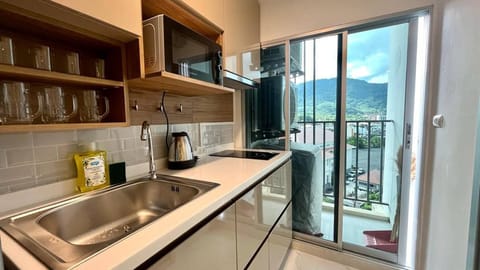 Apartment, 1 Bedroom, Accessible, Balcony | Private kitchen