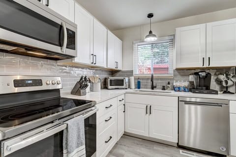 Make yourself at home in our fully equipped kitchen and whip up your favorite meals during your stay!