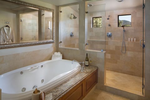 Bella Vista Suite, 1 King Bed | Bathroom | Shower, rainfall showerhead, designer toiletries, hair dryer