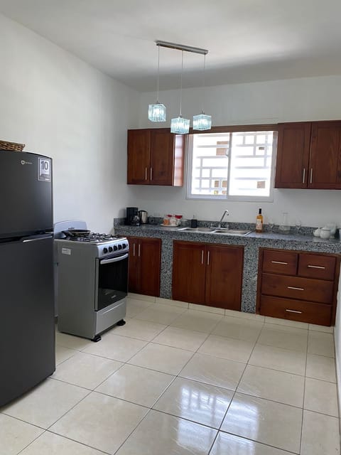 Standard Apartment | Private kitchen | Full-size fridge, oven, coffee/tea maker, blender