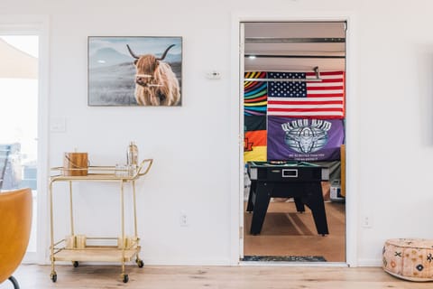 Access to game room from the living room