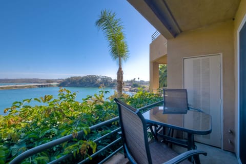 Take in lagoon views from your private patio