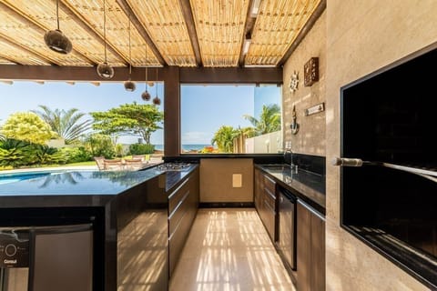 Villa | Private kitchen | Full-size fridge, microwave, oven, dishwasher