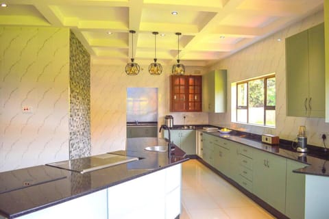 Villa | Private kitchen | Fridge, microwave, oven, stovetop