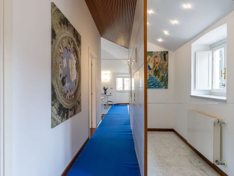 Window, Azure, Interior Design, Floor, Flooring, Hall, Ceiling, Wood, Art