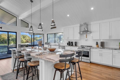 Plenty of dining space with a view