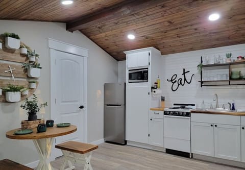 Kitchen and dining area