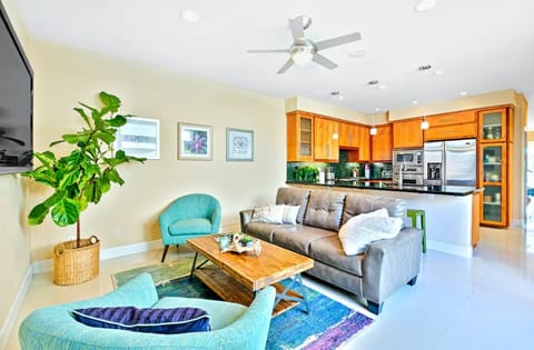 Family Room with Flat Screen TV.