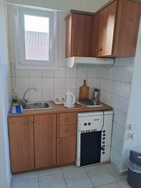 Basic Studio, Sea View | Private kitchen | Fridge, stovetop, electric kettle, cookware/dishes/utensils