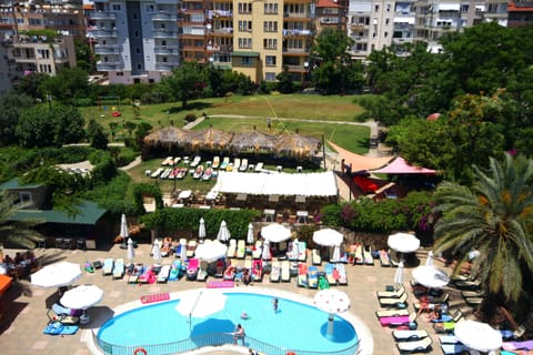 2 outdoor pools, open 8:00 AM to 7:00 PM, pool umbrellas, sun loungers