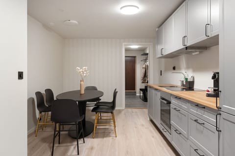 Comfort Apartment | Private kitchen | Full-size fridge, microwave, oven, dishwasher