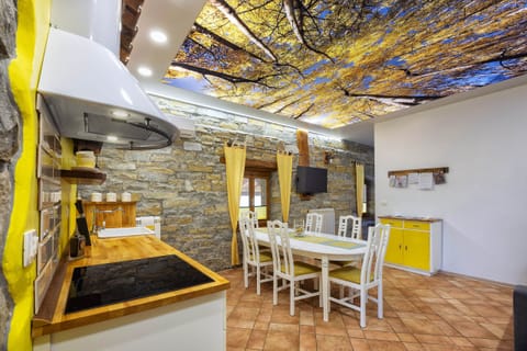 Family Apartment, 2 Bedrooms | Private kitchen | Full-size fridge, stovetop, espresso maker, coffee/tea maker