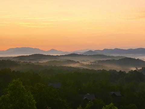 Sunset view from the Deck