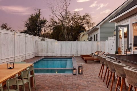 Private Backyard | Outdoor Dining Table, Bar Seating  | Pool | Gas Grill