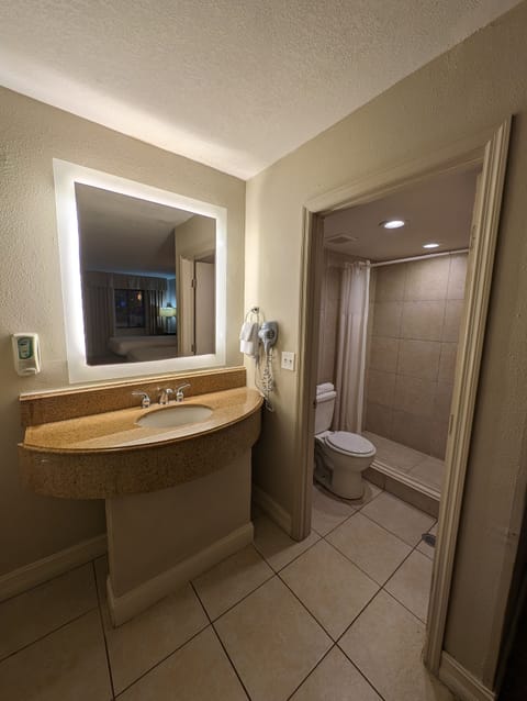 Deluxe Room | Bathroom | Shower, hair dryer, towels, soap